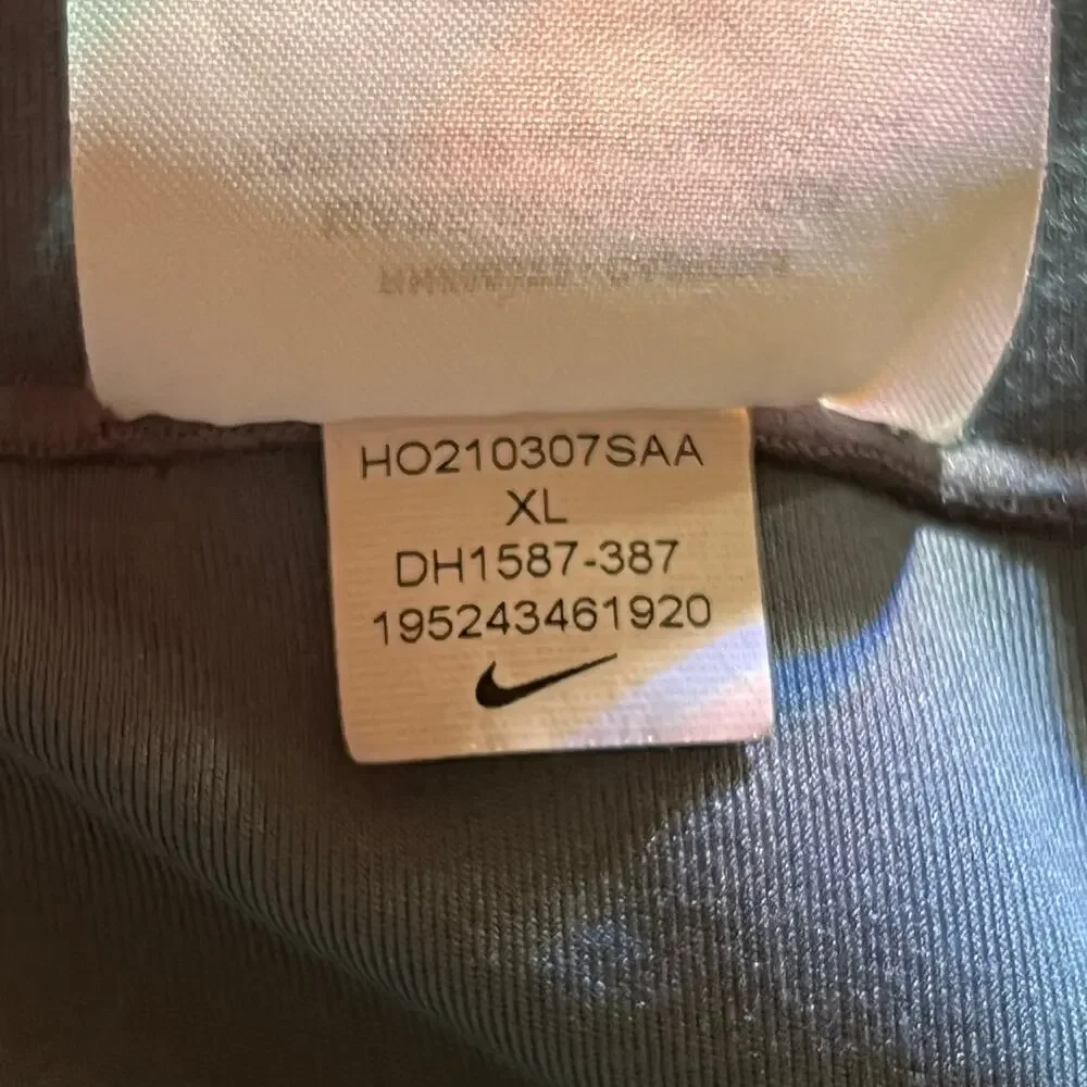 Nike Dri-Fit Yoga Leggings Green High Waisted Stretch Pull-On Activewear Sz XL